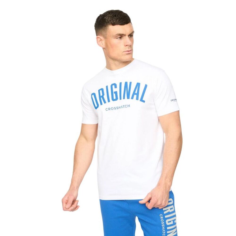 Crosshatch Mens Kensby T-Shirt / White